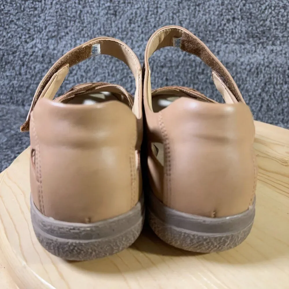 Cosyfeet Shelley Comfort Shoe Womens Size 10 Extra Wide 6E Leather Brown Loafer